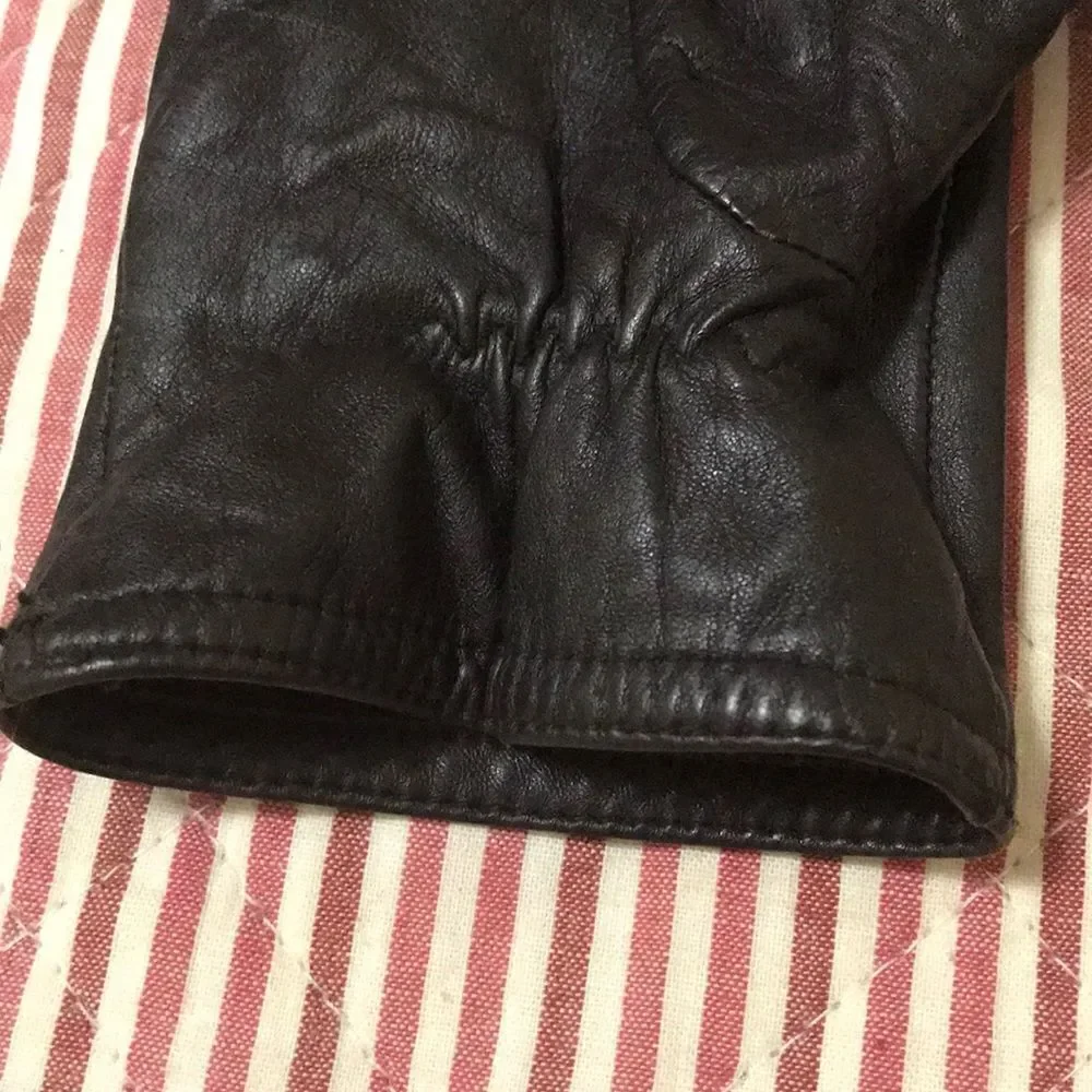 Women’s Vintage genuine leather bow gloves elegant classy luxe